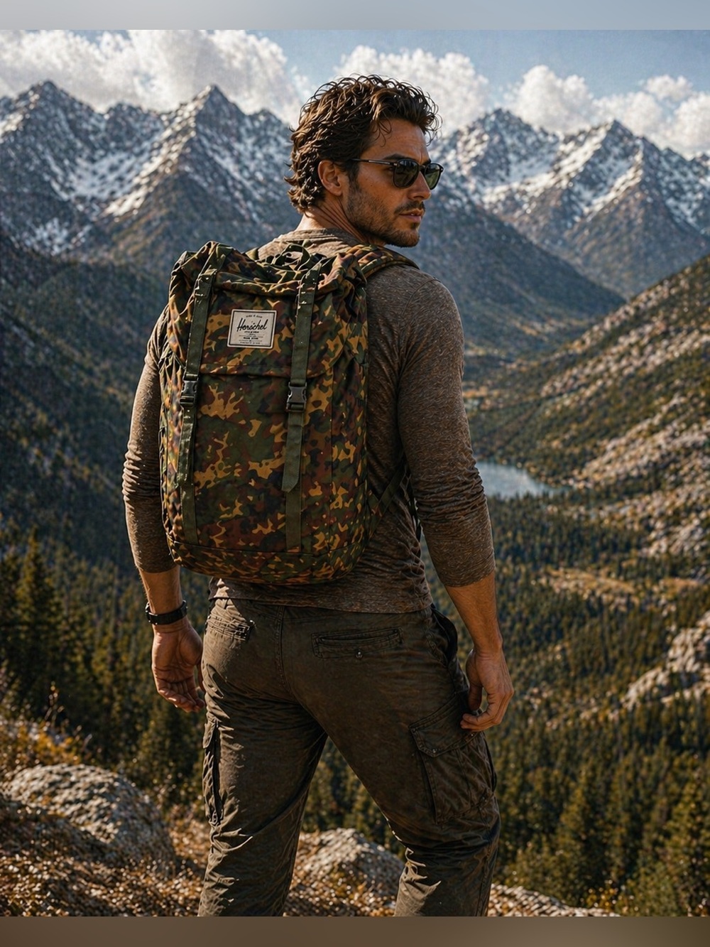 Herschel Supply Co. Camo Rucksack Backpack | Classic Minimal Utility
